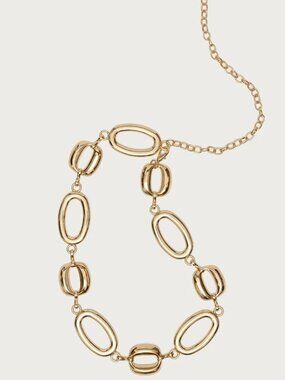 Edikted Oval Chain Belt in Gold One Size Womens New Jewelry Link